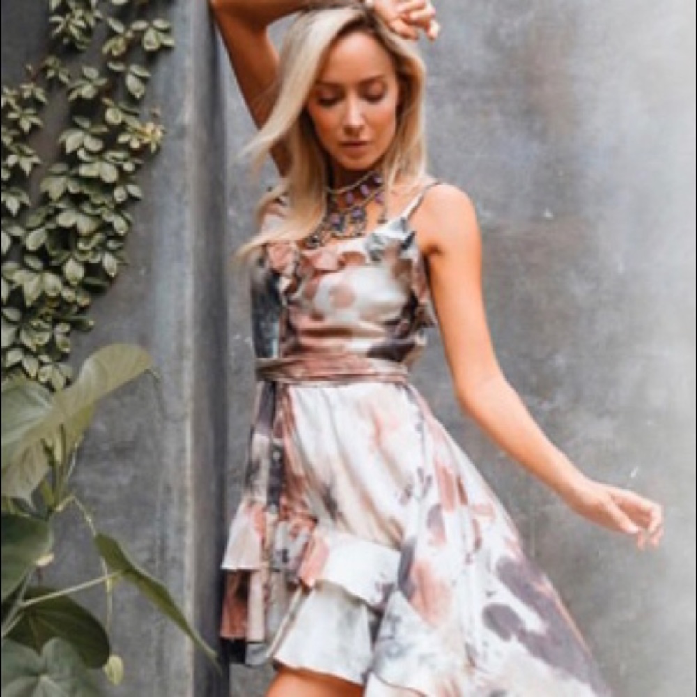 Hi low beautiful silk dress
